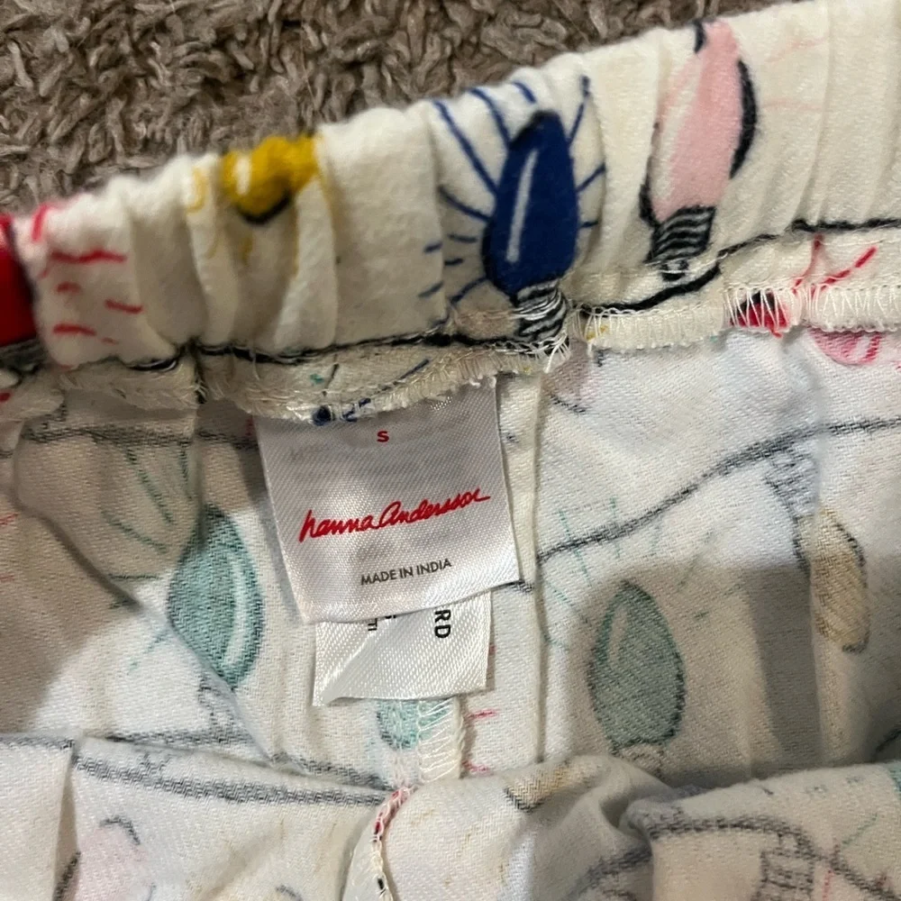 NWOT Hanna Andersson Unisex Bright Bulbs Pajama Set Size Small - Picture 8 of 11